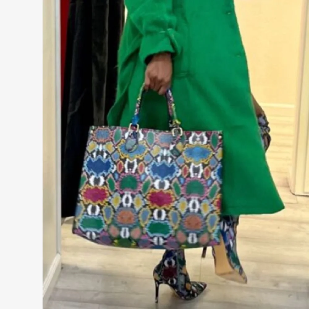 🆕 Python Patterned Tote Bag Set - Picture 7 of 7